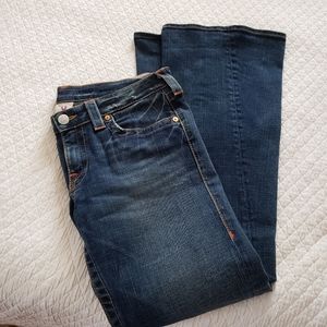 True Religion medium rinse boot cut jeans